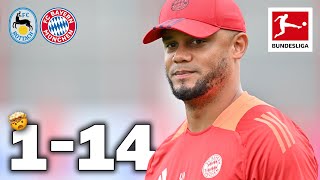 14 FC Bayern Goals at Kompany Debut  FC RottachEgern vs FC Bayern 114  Highlights [upl. by Basilius]