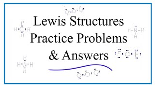 Lewis Dot Structure Practice Problems with answers and explanation [upl. by Megan606]