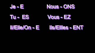 ER VERBS French  Learn the endings with this song [upl. by Nomyar]