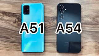 Samsung Galaxy A54 vs Samsung Galaxy A51 [upl. by Lynnet]