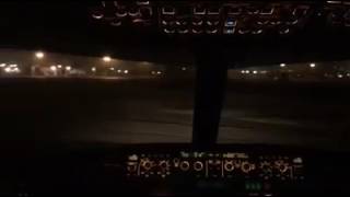 A320 night landing at Khartoum Airport Capt Osman Awad amp Sami Kabbashi [upl. by Yelwar]