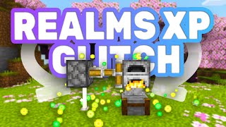 EASY REALMS XP GLITCH For Minecraft Bedrock 12062  Multiplayer XP Glitch [upl. by Arved502]