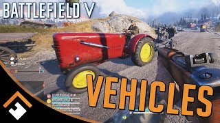 Battlefield V Firestorm  “How to Get and Use Combat Vehicles Transports and Towables” [upl. by Oironoh692]