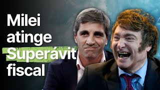 Superávit fiscal HISTÓRICO na ARGENTINA mas será suficiente para CONTROLAR a INFLAÇÃO [upl. by Reyotal362]