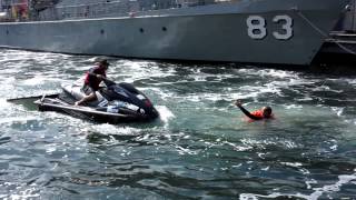 Bondi Rescue Lifeguards jet ski demo at the Maritime Museum [upl. by Adnesor]