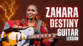 Zahara Guitar Transforming Destiny Tutorial [upl. by Eliathas938]