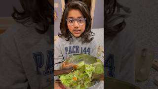 Salad with Tahini and Lemon Dressing for busy weeknights with kids help kidscookingrecipes salad [upl. by Web]