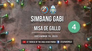 LIVE  December 19 2023  4th Day of Simbang Gabi Misa de Gallo [upl. by Tterag]