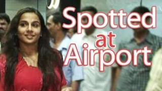 Vidya Balan amp Shahid Kapoor spotted at Mumbai airport [upl. by Yhtamit]