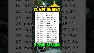 🌱 Compound Interest DeFi Staking 5 year 🚀 compoundinterest defistaking investasicrypto [upl. by Seem]