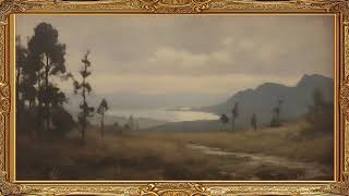 Fall Landscape Frame TV Art Vintage Painting Screensaver Framed 4K HD Wallpaper Mountain Slideshow [upl. by Sosanna726]