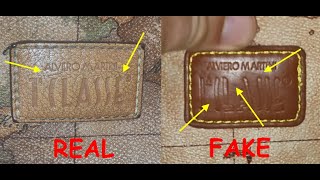 Alviero Martini bag real vs fake How to spot fake Alviero Martini tote bags and purses [upl. by Vincelette]