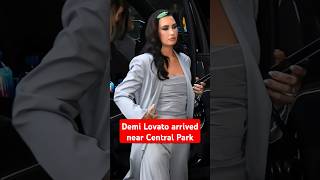 Demi Lovato arrived at an event near Central Park shorts demilovato [upl. by Akeem]