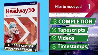 New Headway Elementary 5th Edition  Unit 1 Nice to meet you  Students Book [upl. by Onfre]