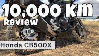 HONDA CB500X 10000 km REVIEW and OFFROAD UPGRADES [upl. by Bent]