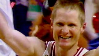 1997  Bulls vs Jazz  Steve Kerr Game Winning Shot  NBA Finals Game 6  6131997 [upl. by Aillicsirp]