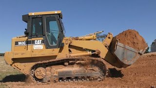 CAT 963C Backfilling and Grading [upl. by Hays]