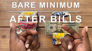 bare minimum budgeting after bills  expense tracking  credit card bill pay [upl. by Vardon45]