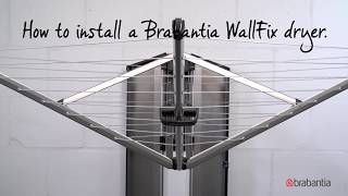 Brabantia WallFix  How to use and install Brabantia WallFix for easy laundry drying  Brabantia [upl. by Ysiad]