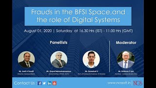 A panel discussion on Frauds in the BFSI Space and the role of Digital Systems [upl. by Adnal333]