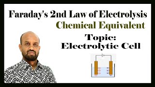 Lesson 7 Faradays 2nd Law of Electrolysis  Topic Electrolytic Cell  Electrochemistry [upl. by Akaenahs]