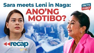 Sara DuterteLeni Robredo meeting Ano motibo [upl. by Der]