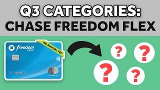 📅 NEW Chase Freedom Flex Q3 Categories 2024 4 Different Categories Will Earn 5 CASH BACK 💳 [upl. by Nancie]