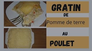 Gratin de pomme de terre au poulet facile et rapide cooking gratin pommedeterrefood cook [upl. by Phil193]