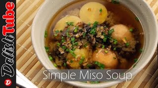 Simple Miso Soup  Recipe [upl. by Lacsap]