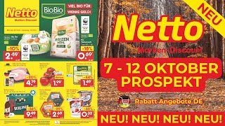 NETTO MARKEN DİSCOUNT Neuer Werbung Wochenprospekt  Rabatt Angebote DE  7  12 Oktober Prospekt [upl. by Sinnard]