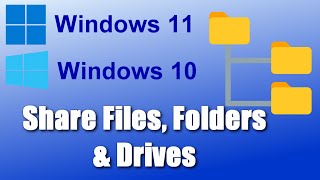 ✅Share Files Folders amp Drives Between Computers Over a Network in Windows 1110 [upl. by Ordnagela]