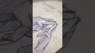 Domain expansion sketch with pen jujutsukaisen shortvideo [upl. by Phillip]