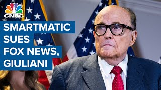 Smartmatic sues Fox News Rudy Giuliani for 27B over rigged election claims [upl. by Hetti]