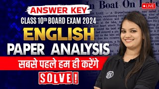 Class 10 English Answer Key 2024  English Paper Solutions 2023 All Sets  CBSE Board Exam 2024 [upl. by Ailgna290]