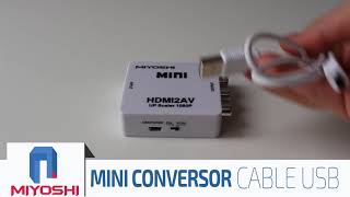 Conversor Hdmi A Rca Miyoshi [upl. by Gnues922]