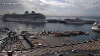 Funchal Marina Live Webcam 1 wwwmadeirawebcom [upl. by Fredel852]