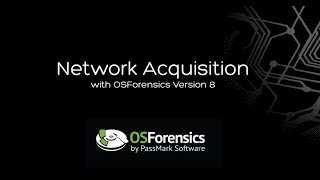 Network Acquisition with OSForensics V8 [upl. by Kina]