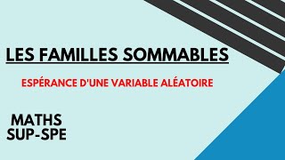 lessentiel sur les familles sommables en probabilité [upl. by Akeemat]