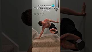 World Record Weighted Sideways LSit 🌎 15 LBS calistenia calisthenics fitness worldrecord [upl. by Ira]