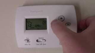 How to program a Honeywell Thermostat [upl. by Farrish693]