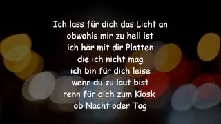 Revolverheld  Ich lass für Dich das Licht an Lyrics HQ amp HD [upl. by Zurciram894]