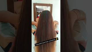 colorful tinsel hair extensions youtube viral shorts [upl. by Lokcin314]