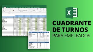 CUADRANTE DE TURNOS de empleados 📆 Plantilla Excel Gratis para horarios de trabajo [upl. by Abdul]