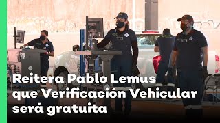 Reitera Pablo Lemus que Verificación Vehicular será gratuita  Jalisco Noticias [upl. by Atiuqcir]