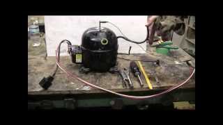 DIY  How To Make A High Pressure Air Setup From A Refrigerator [upl. by Rayle486]