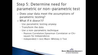 How to Use SPSS Choosing the Appropriate Statistical Test [upl. by Aldercy]