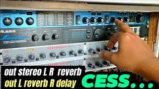 setting efek lexicon mx200 reverb amp delay  stereo reverb L R [upl. by Mitchiner486]