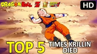 Top 5 Times Krillin Died [upl. by Naples896]