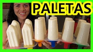 PALETAS DE MAZAPAN 😋 RECETA DE PALETAS DE HIELO 🍭 5 minutos [upl. by Elleda]