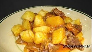 Guiso de ternera con patatas al pimentón [upl. by Bradeord]